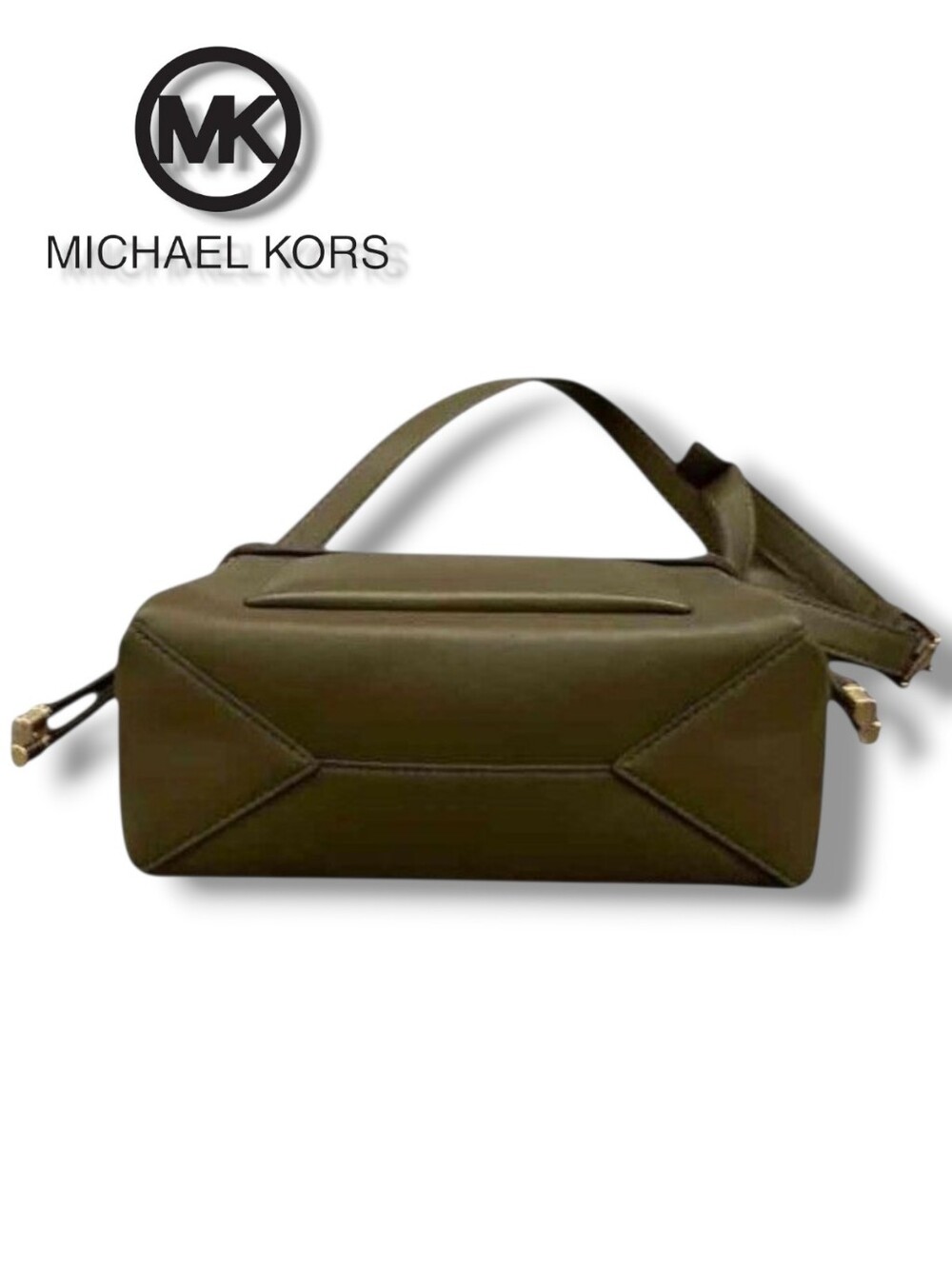MICHAEL KORS Pearl Vegan Leather Magnetic Flap Two Way Shoulder Crossbody Bag - Picture 9 of 16